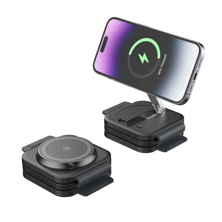 3 in 1 Wireless Charger Magnetic For iPhone 16 15 14 13 12 Fast Charging Station Dock For Apple Watch 10 9 8 7 6 5 For Airpods