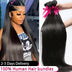 30 40 Zoll Bone Straight Echthaar Weave Bundles 16A Brasilianesch Naturfaarf 1 3 4 Stécker Real Roh Echthaar Bundles Extensiounen