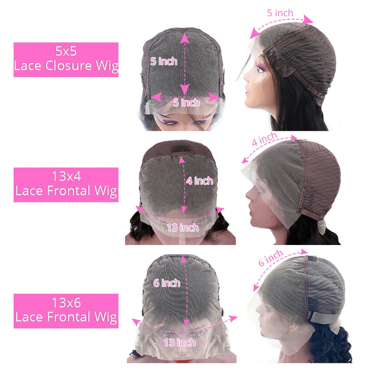 42 44 Zoll 13x4 13x6 HD Transparent Body Wave Lace Frontal Perücke Fir Fraen 200 Dicht Preplucked 5x5 Closure Lace Perücke Echthaar