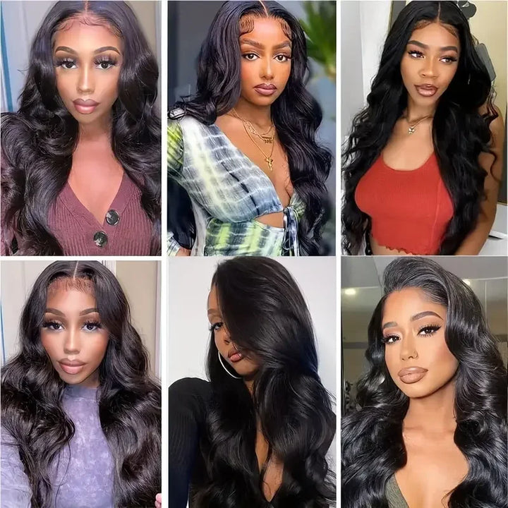42 44 Zoll 13x4 13x6 HD Transparent Body Wave Lace Frontal Perücke Fir Fraen 200 Dicht Preplucked 5x5 Closure Lace Perücke Echthaar