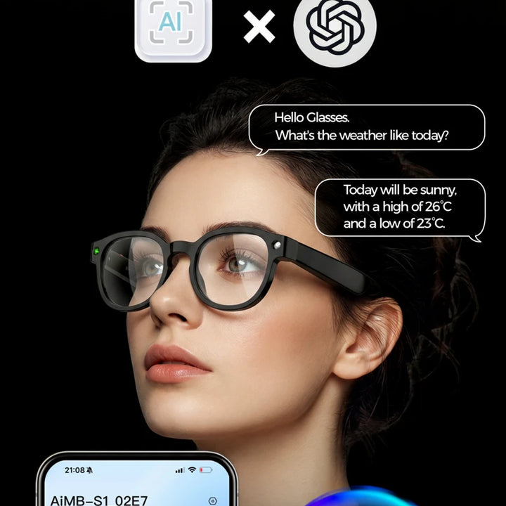Xiaomi Smart AI Glasses 8MP HD 4K Shooting Camera Photo Video Voice Call Translation Waterproof Bluetooth AI Motorcycle Glasses
