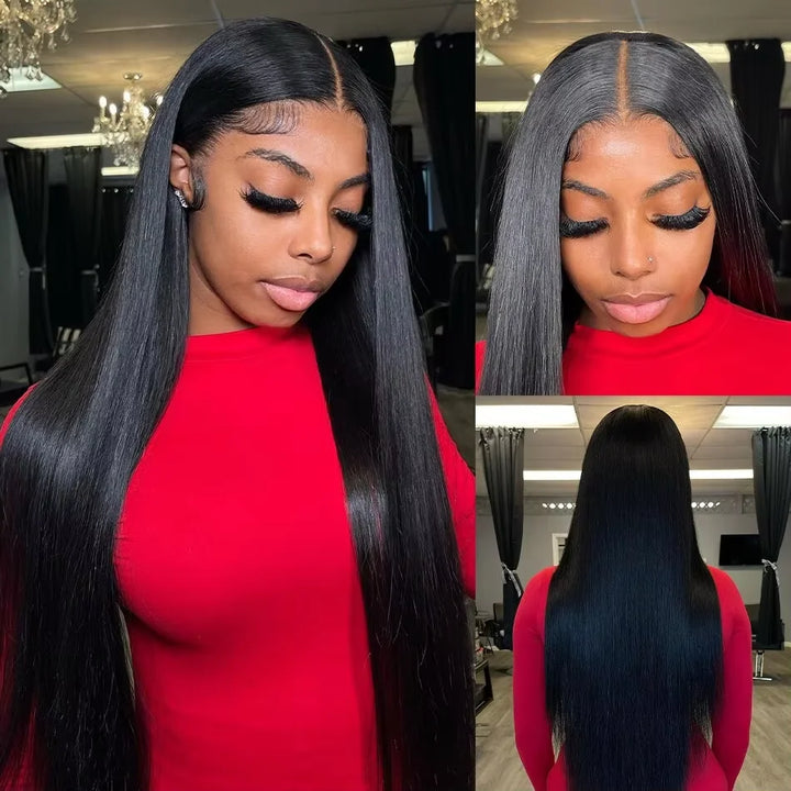 30 40 Zoll Bone Straight Echthaar Weave Bundles 16A Brasilianesch Naturfaarf 1 3 4 Stécker Real Roh Echthaar Bundles Extensiounen