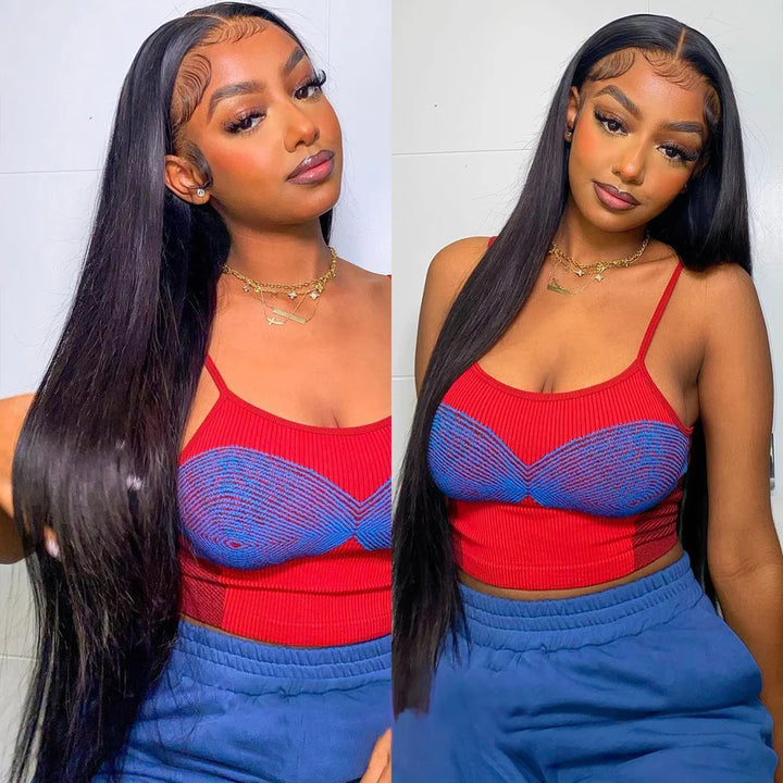 PerisModa 100% Straight Human Hair Bundles 1/3/4 Pcs Weave Bundles Human Hair Extensions Brazilian Remy Natural Black Human Hair