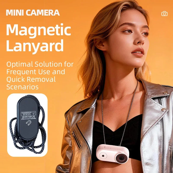 OnePlus Mini Magnéitesch Daumen Kamera 1080P HD Sport Action Cam Kabeltlos Mic Ultra Portabel DV Vlog Action Opnam Fir Motorrad