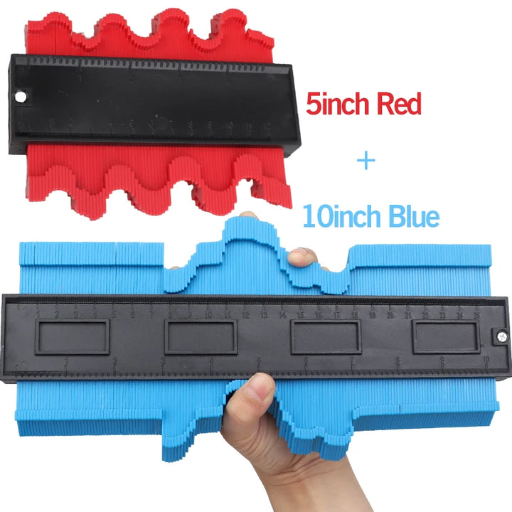 Shape Contour Gauge Duplicator 5/6/10/20inch Profile Measuring Tool Tiling Laminate Tiles Tools Plastic Contour Copy Duplicator