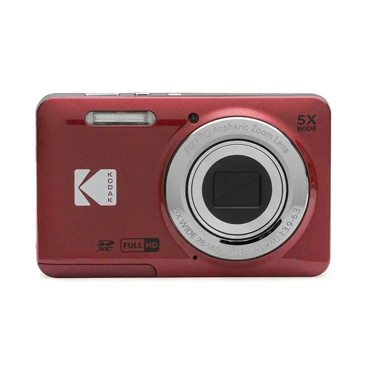 KODAK PIXPRO FZ55-RD 16MP Digitalkamera 5X Opteschen Zoom 28mm Wäitwénkel 1080P Full HD Video 2.7" LCD Vlogging Kamera