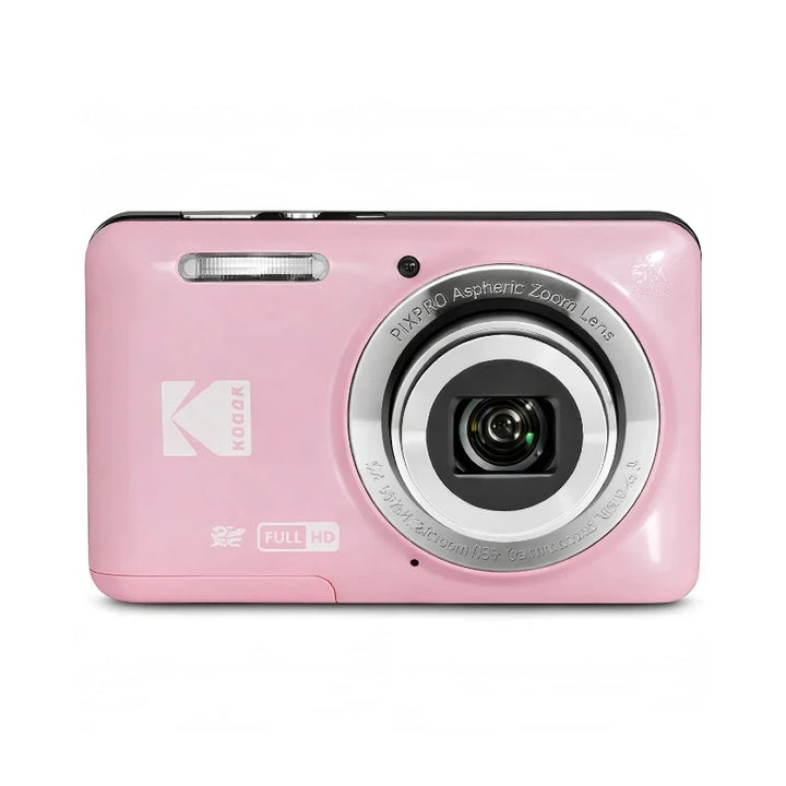 KODAK PIXPRO FZ55-RD 16MP Digitalkamera 5X Opteschen Zoom 28mm Wäitwénkel 1080P Full HD Video 2.7" LCD Vlogging Kamera