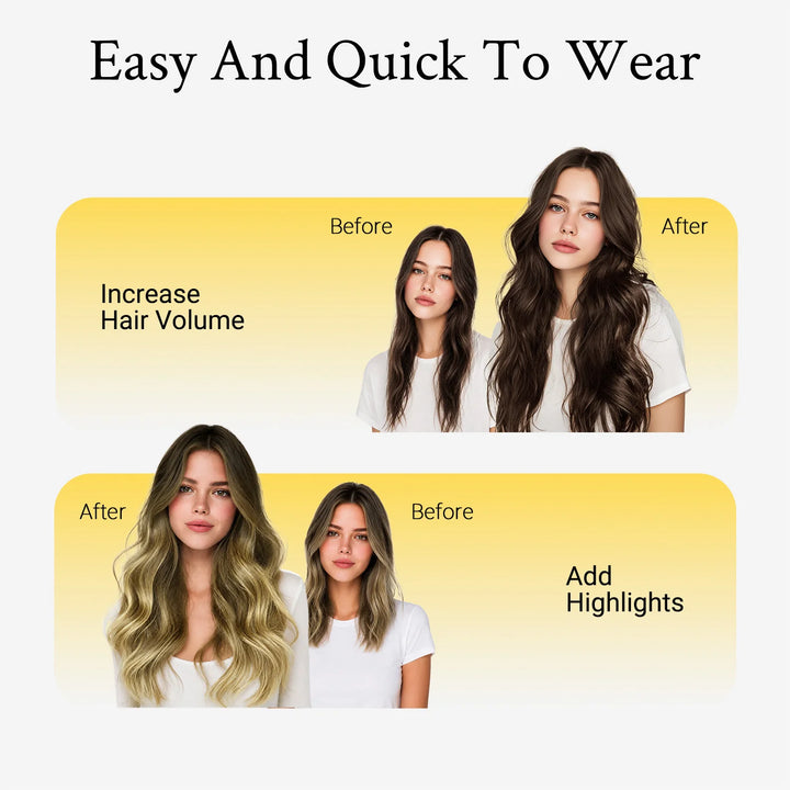 Wire in Hair Extensions Mënsch Hoer Glat Fësch Linn Natierlech Fusioun Hoer Extensions mat Clips Weft Hoer Extensions Fir Fraen